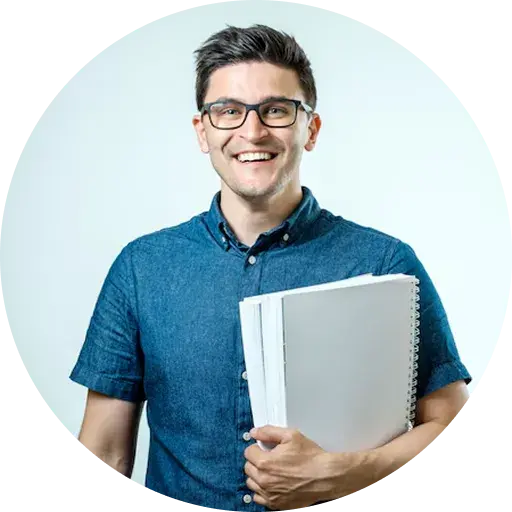 Author with 'Speak with...' book